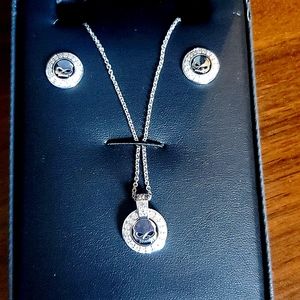 Willie G Harley Earring and Necklace Set